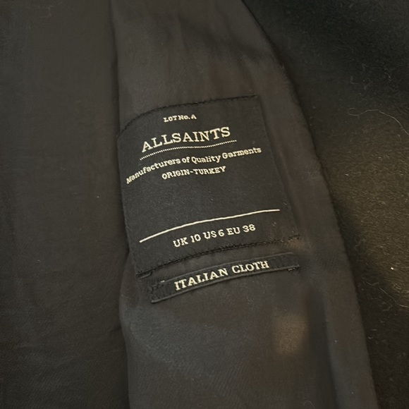 All Saints Black Jacket - Picture 2 of 2